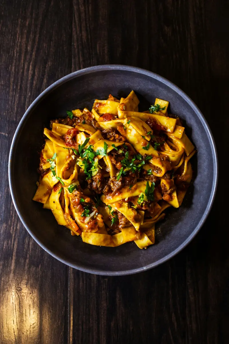 Pappardelle con setas